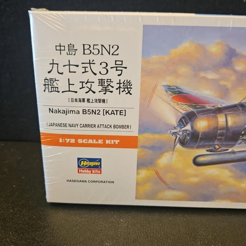 Hasegawa 1:72 Scale Nakajima B5N2 (Kate)‎ Jap. Navy Carrier Attack Bommer New